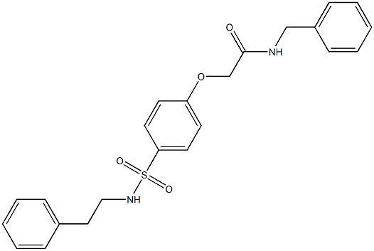  N-benzyl-2-(4-{[(2-phenylethyl)amino]sulfonyl}phenoxy)acetamide