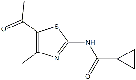 N-(5-acetyl-4-methyl-1,3-thiazol-2-yl)cyclopropanecarboxamide Structure