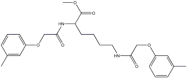  methyl 2,6-bis{[(3-methylphenoxy)acetyl]amino}hexanoate