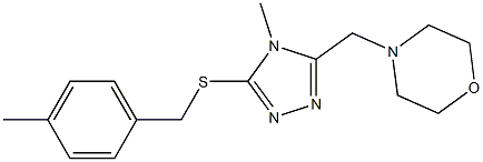 4-methylbenzyl 4-methyl-5-(4-morpholinylmethyl)-4H-1,2,4-triazol-3-yl sulfide