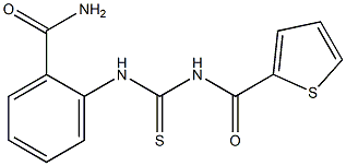 2-({[(2-thienylcarbonyl)amino]carbothioyl}amino)benzamide Struktur