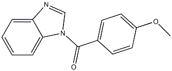 4-(1H-benzimidazol-1-ylcarbonyl)phenyl methyl ether Structure