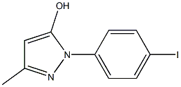 1-(4-iodophenyl)-3-methyl-1H-pyrazol-5-ol Struktur