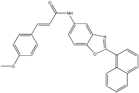 3-(4-methoxyphenyl)-N-[2-(1-naphthyl)-1,3-benzoxazol-5-yl]acrylamide