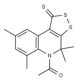 5-acetyl-4,4,6,8-tetramethyl-4,5-dihydro-1H-[1,2]dithiolo[3,4-c]quinoline-1-thione