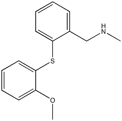 {2-[(2-methoxyphenyl)sulfanyl]phenyl}-N-methylmethanamine Struktur