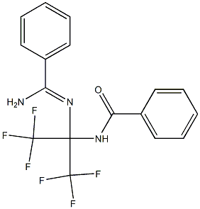  N-[1-{[amino(phenyl)methylene]amino}-2,2,2-trifluoro-1-(trifluoromethyl)ethyl]benzamide