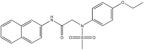  2-[4-ethoxy(methylsulfonyl)anilino]-N-(2-naphthyl)acetamide