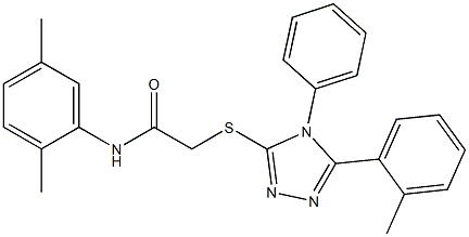 N-(2,5-dimethylphenyl)-2-{[5-(2-methylphenyl)-4-phenyl-4H-1,2,4-triazol-3-yl]sulfanyl}acetamide