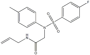  2-[[(4-fluorophenyl)sulfonyl](4-methylphenyl)amino]-N-prop-2-enylacetamide