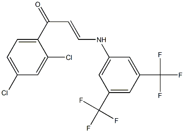 3-[3,5-bis(trifluoromethyl)anilino]-1-(2,4-dichlorophenyl)-2-propen-1-one