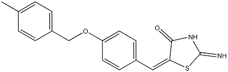  2-imino-5-{4-[(4-methylbenzyl)oxy]benzylidene}-1,3-thiazolidin-4-one