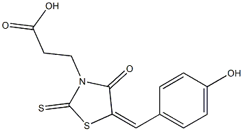 3-[5-(4-hydroxybenzylidene)-4-oxo-2-thioxo-1,3-thiazolidin-3-yl]propanoic acid