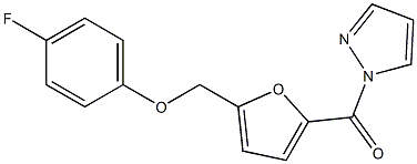 1-{5-[(4-fluorophenoxy)methyl]-2-furoyl}-1H-pyrazole