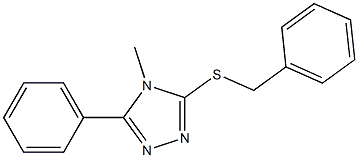 4-methyl-3-phenyl-5-[(phenylmethyl)sulfanyl]-4H-1,2,4-triazole