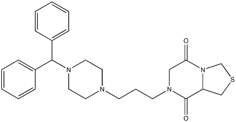 7-[3-(4-benzhydryl-1-piperazinyl)propyl]tetrahydro[1,3]thiazolo[3,4-a]pyrazine-5,8-dione