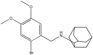 N-(2-adamantyl)-N-(2-bromo-4,5-dimethoxybenzyl)amine Struktur