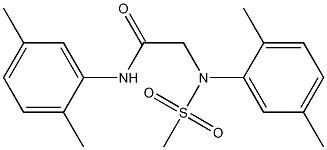  2-[2,5-dimethyl(methylsulfonyl)anilino]-N-(2,5-dimethylphenyl)acetamide
