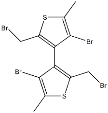 3,3'-dibromo-5,5'-bis(bromomethyl)-2,2'-dimethyl-4,4'-bithiophene