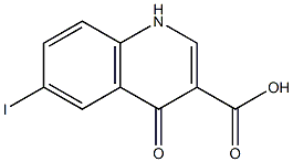 6-iodo-4-oxo-1,4-dihydro-3-quinolinecarboxylic acid Struktur