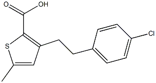  3-[2-(4-chlorophenyl)ethyl]-5-methyl-2-thiophenecarboxylic acid