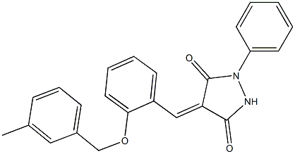  4-{2-[(3-methylbenzyl)oxy]benzylidene}-1-phenyl-3,5-pyrazolidinedione