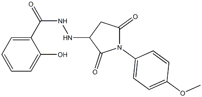 2-hydroxy-N'-[1-(4-methoxyphenyl)-2,5-dioxo-3-pyrrolidinyl]benzohydrazide