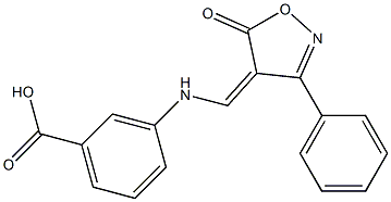  3-{[(5-oxo-3-phenyl-4(5H)-isoxazolylidene)methyl]amino}benzoic acid