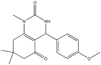 4-(4-methoxyphenyl)-1,7,7-trimethyl-4,6,7,8-tetrahydroquinazoline-2,5(1H,3H)-dione