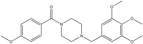 1-(4-methoxybenzoyl)-4-(3,4,5-trimethoxybenzyl)piperazine