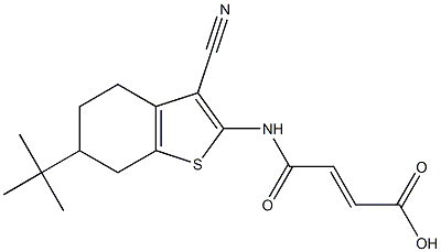 4-[(6-tert-butyl-3-cyano-4,5,6,7-tetrahydro-1-benzothien-2-yl)amino]-4-oxo-2-butenoic acid|
