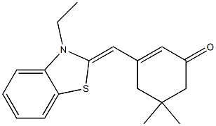 3-[(3-ethyl-1,3-benzothiazol-2(3H)-ylidene)methyl]-5,5-dimethyl-2-cyclohexen-1-one