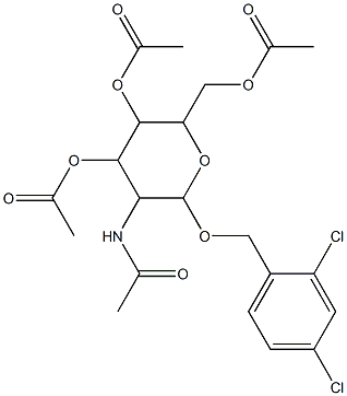 3-(acetylamino)-5-(acetyloxy)-6-[(acetyloxy)methyl]-2-[(2,4-dichlorobenzyl)oxy]tetrahydro-2H-pyran-4-yl acetate|