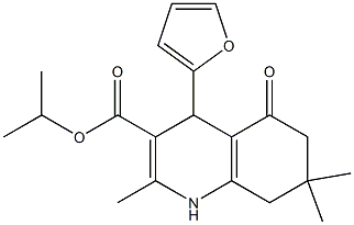  isopropyl 4-(2-furyl)-2,7,7-trimethyl-5-oxo-1,4,5,6,7,8-hexahydro-3-quinolinecarboxylate