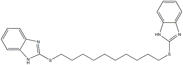 2-{[10-(1H-benzimidazol-2-ylsulfanyl)decyl]sulfanyl}-1H-benzimidazole Structure