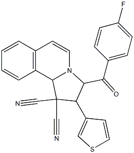 3-(4-fluorobenzoyl)-2-(3-thienyl)-2,3-dihydropyrrolo[2,1-a]isoquinoline-1,1(10bH)-dicarbonitrile
