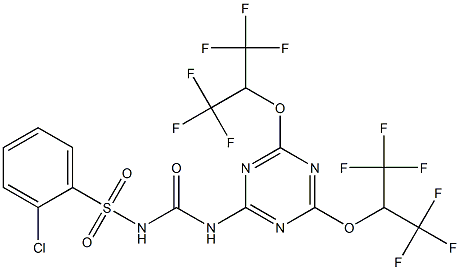 2-[({[(2-chlorophenyl)sulfonyl]amino}carbonyl)amino]-4,6-bis[2,2,2-trifluoro-1-(trifluoromethyl)ethoxy]-1,3,5-triazine