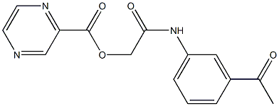 2-(3-acetylanilino)-2-oxoethyl pyrazine-2-carboxylate|