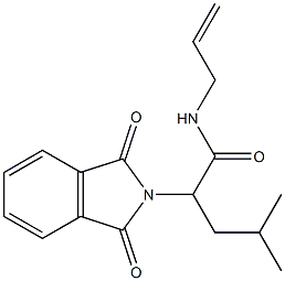 N-allyl-2-(1,3-dioxo-1,3-dihydro-2H-isoindol-2-yl)-4-methylpentanamide Structure