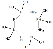 1,3,5,7,2lambda~5~,4lambda~5~,6lambda~5~,8lambda~5~-tetraazatetraphosphocine-2,2,4,4,6,6,8,8-octol Struktur