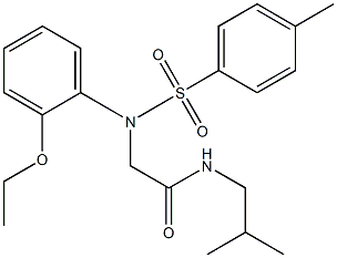 2-{2-ethoxy[(4-methylphenyl)sulfonyl]anilino}-N-isobutylacetamide