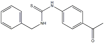 N-(4-acetylphenyl)-N'-(phenylmethyl)thiourea Structure