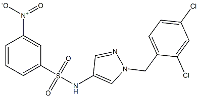  N-[1-(2,4-dichlorobenzyl)-1H-pyrazol-4-yl]-3-nitrobenzenesulfonamide