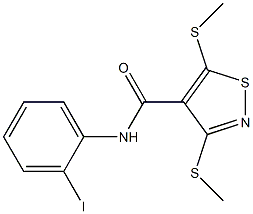  N-(2-iodophenyl)-3,5-bis(methylsulfanyl)-4-isothiazolecarboxamide