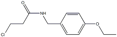 3-chloro-N-(4-ethoxybenzyl)propanamide Structure