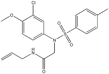 N-allyl-2-{3-chloro-4-methoxy[(4-methylphenyl)sulfonyl]anilino}acetamide