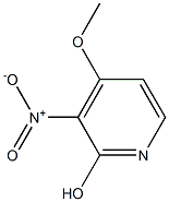 3-nitro-4-methoxypyridin-2-ol Struktur