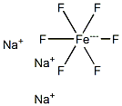 Sodium hexafluoroferrate (III), 98% (metals basis) Structure
