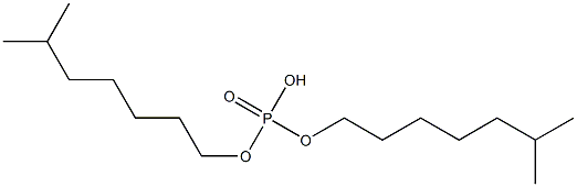 Di(isooctyl alcohol) phosphate ester 化学構造式