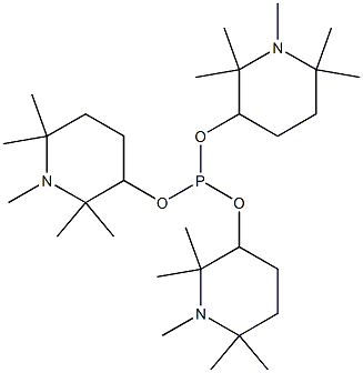 三(1,2,2,6,6-五甲基哌啶醇)亚磷酸酯,,结构式